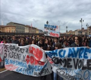 Manifestazione studentesca, novembre 2019